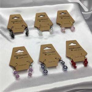 Handmade Multicolor Bead Lightweight Drop Earrings